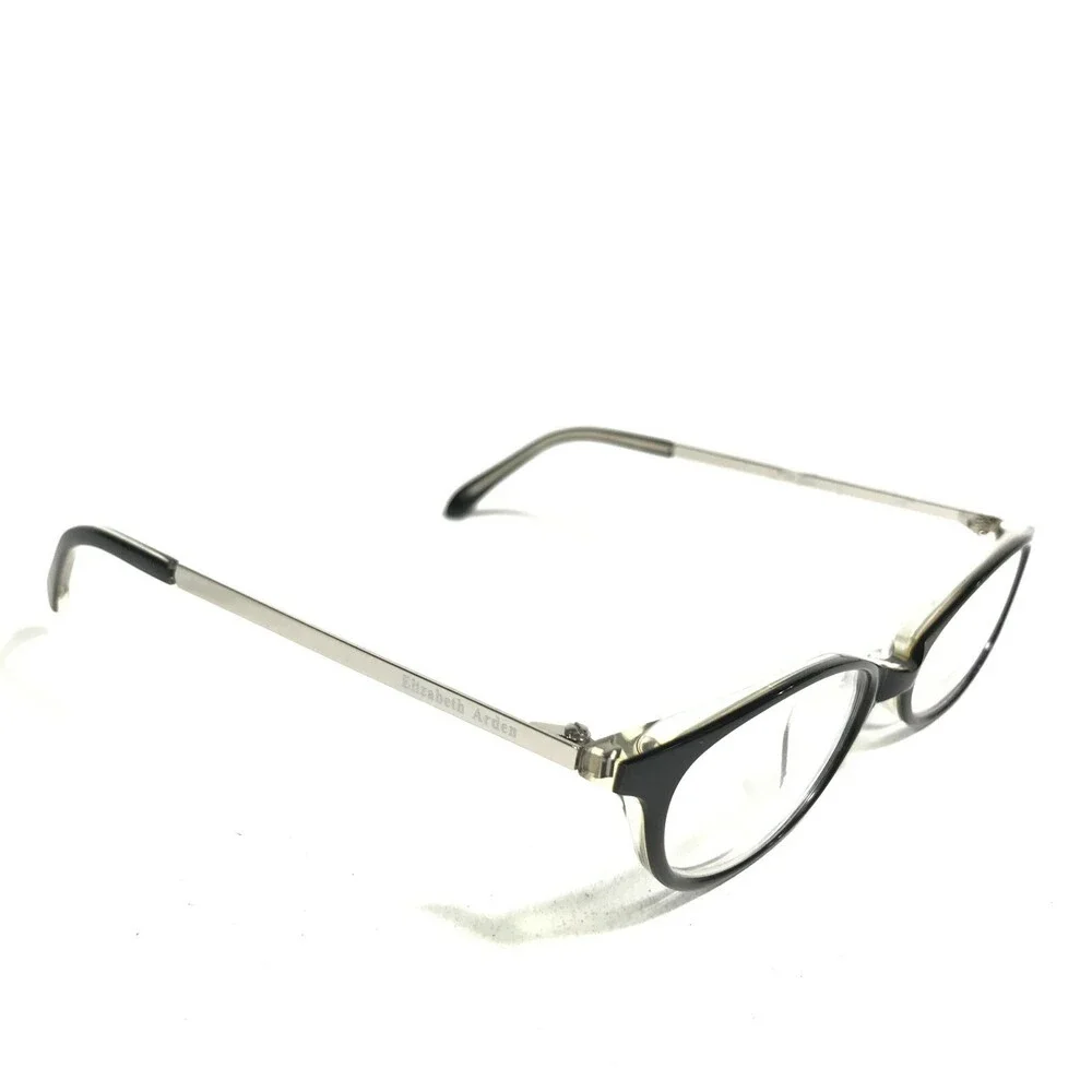 Elizabeth Arden Petite Eyeglasses Frames EA PT-38-3 Black Silver 45-17-135